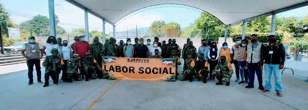 REALIZA SEDENA LABOR SOCIAL EN TEMIMILCINGO.